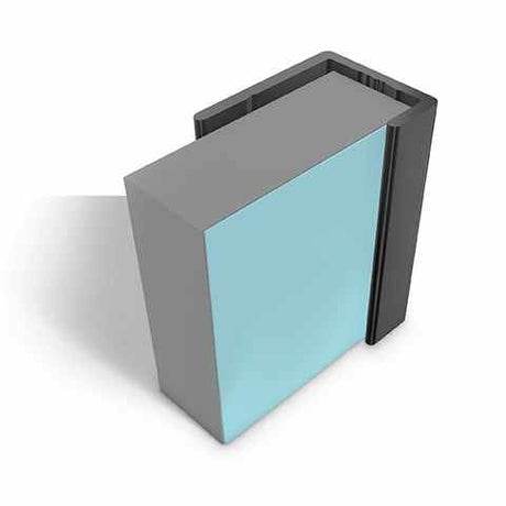 Multipanel Wall Panel 2450mm / Matt Black Multipanel Wall Profile - L-Shaped End Cap - Type C - 2450mm/2750mm