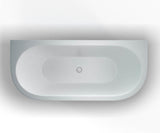 Britton Back To Wall Freestanding Bath Britton Saturn Back to Wall Freestanding Bath - 1700 x 750mm in White