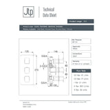 JTP Concealed Shower Valve JTP HIX 2 Outlet, 3 Handle Thermostatic Concealed Shower Valve