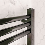 Eastbrook Wendover Straight Heated Towel Rail in Black Gold
