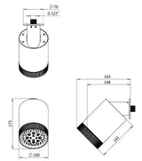 Crosswater Fixed Shower Head Crosswater Revive Multi Flow Shower Head in Chrome