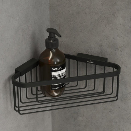 Villeroy & Boch Basket Matt Black Villeroy & Boch Elements - Tender Corner Wire Shower Basket