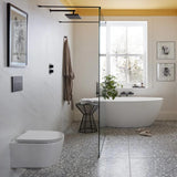 Vado Wall Hung Toilet Vado Cameo Round Rimless Wall Hung Toilet with Slimline Soft Close Seat
