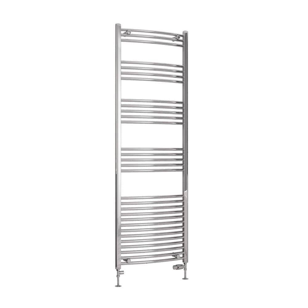 Eastbrook Wendover Curved Vertical Heated Towel Rail in Chrome