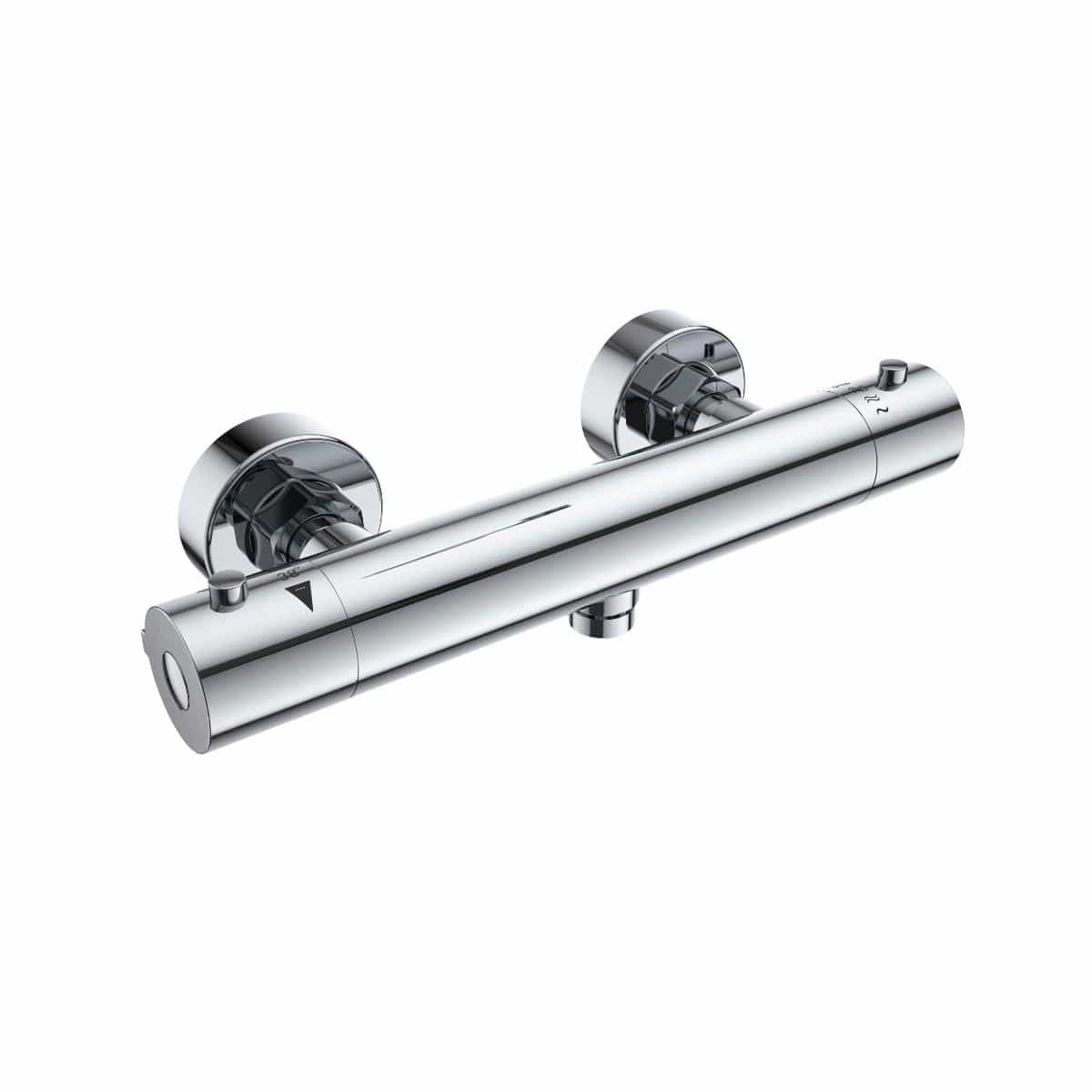 Roca Exposed Shower Set Roca Splash-T Thermostatic Bar Shower Valve with Shower Handset and Rail Set