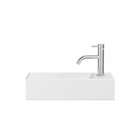 Crosswater Cloakroom Basin White Gloss / 450 x 200mm Crosswater Beck Cloakroom Basin with Waste