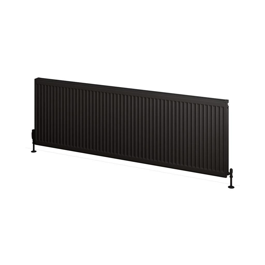 Aquarius Type 11 Aquarius Type 11 Compact Panel Radiator In Matt Black