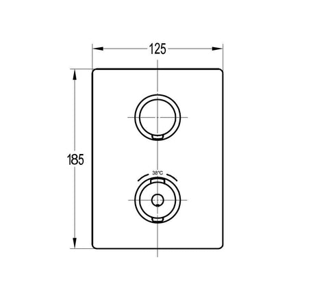 Flova Concealed Shower Valve Flova Annecy 1, 2 or 3 Outlet SlimBOX Finishing Set in Diamond Chrome