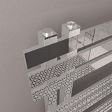 Eastbrook Ladder Rail Eastbrook Hurley Vertical Straight Heated Towel Rail - 800 x 600mm - Chrome