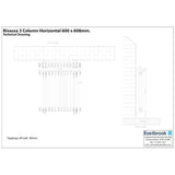 Eastbrook Eastbrook Rivassa Traditional 3 Column Radiator in Matt Black