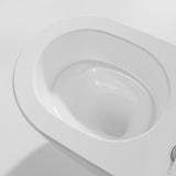 Imex Close Coupled Toilet Imex Luna Rimless UltraVortex Open Back Close Coupled Toilet with Soft Close Seat