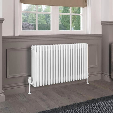 Eastbrook Rivassa Traditional 4 Column Radiator in Gloss White