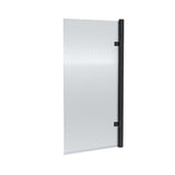 Aquarius Bathrooms Bath Screen Aquarius Urbano Fluted Hinged Bath Screen