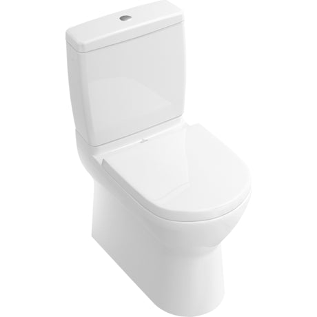 Villeroy & Boch Close Coupled Toilet Villeroy & Boch O.novo Close Coupled Toilet with Soft Close Seat with Side/Rear Inlet