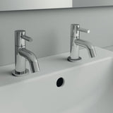 Ideal Standard Pillar Basin Taps Ideal Standard Ceraline Single Lever Basin Pillar Taps in Chrome