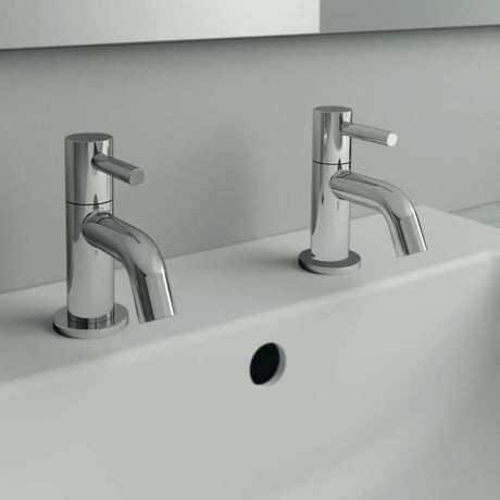 Ideal Standard Pillar Basin Taps Ideal Standard Ceraline Single Lever Basin Pillar Taps in Chrome