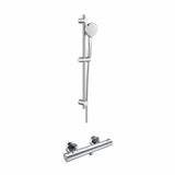 Roca Exposed Shower Set Roca Splash-T Thermostatic Bar Shower Valve with Shower Handset and Rail Set
