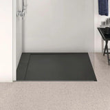 Ideal Standard Rectangle Shower Tray Ideal Standard Ultra Flat S i.life Shower Tray in Jet Black