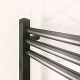 Eastbrook Wendover Straight Heated Towel Rail in Brushed Gunmetal