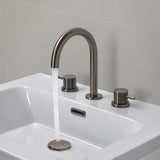 JTP 3 Tap Hole Basin Set Brushed Black JTP VOS 3 Hole Deck Mounted Basin Mixer Tap