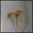 Villeroy & Boch Exposed Shower Valve Brushed Gold Villeroy & Boch Architectura Exposed Thermostatic Square Shower Valve