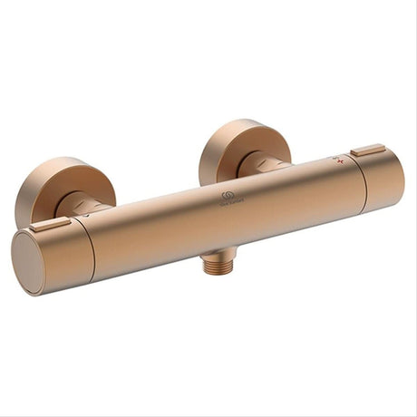 Ideal Standard Exposed Shower Valve Brushed Bronze Ideal Standard Ceratherm ALU+ 1 Outlet Exposed Shower Bar Valve