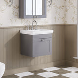 Aquarius Leighton 500mm Wall Mounted One Drawer Vanity Unit with Basin
