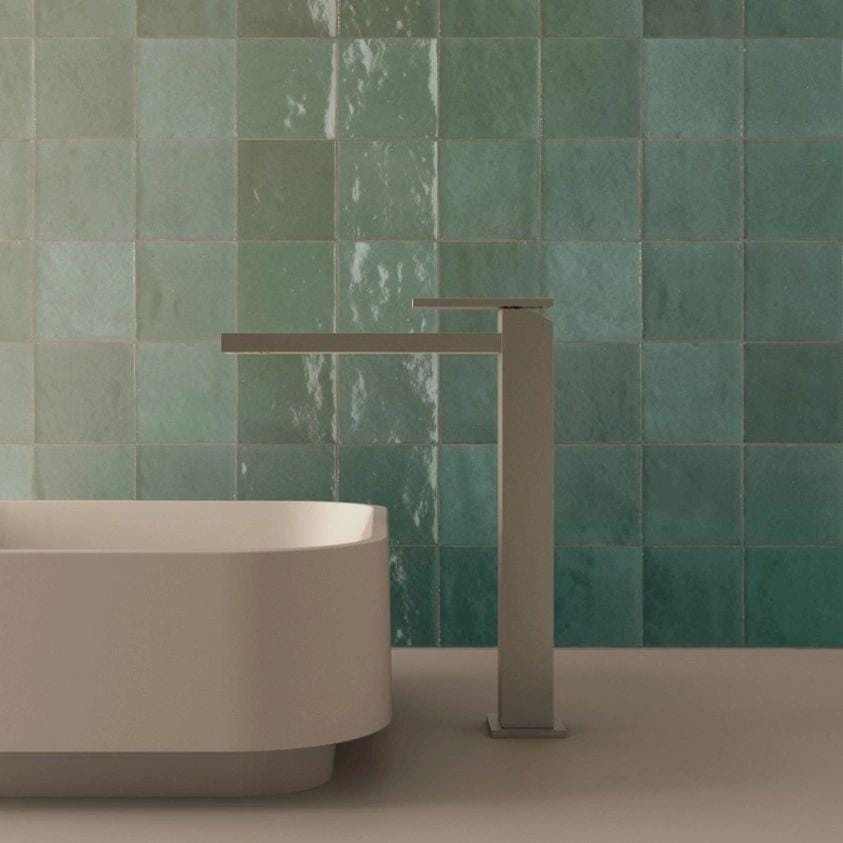 Clearwater Tall Basin Tap Brushed Metallic Clearwater Myron Tall Mono Basin Mixer Tap