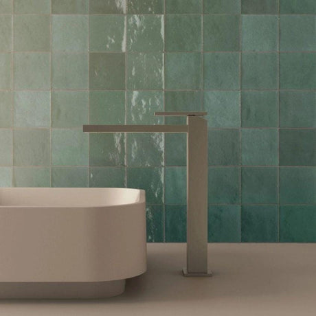 Clearwater Tall Basin Tap Brushed Metallic Clearwater Myron Tall Mono Basin Mixer Tap