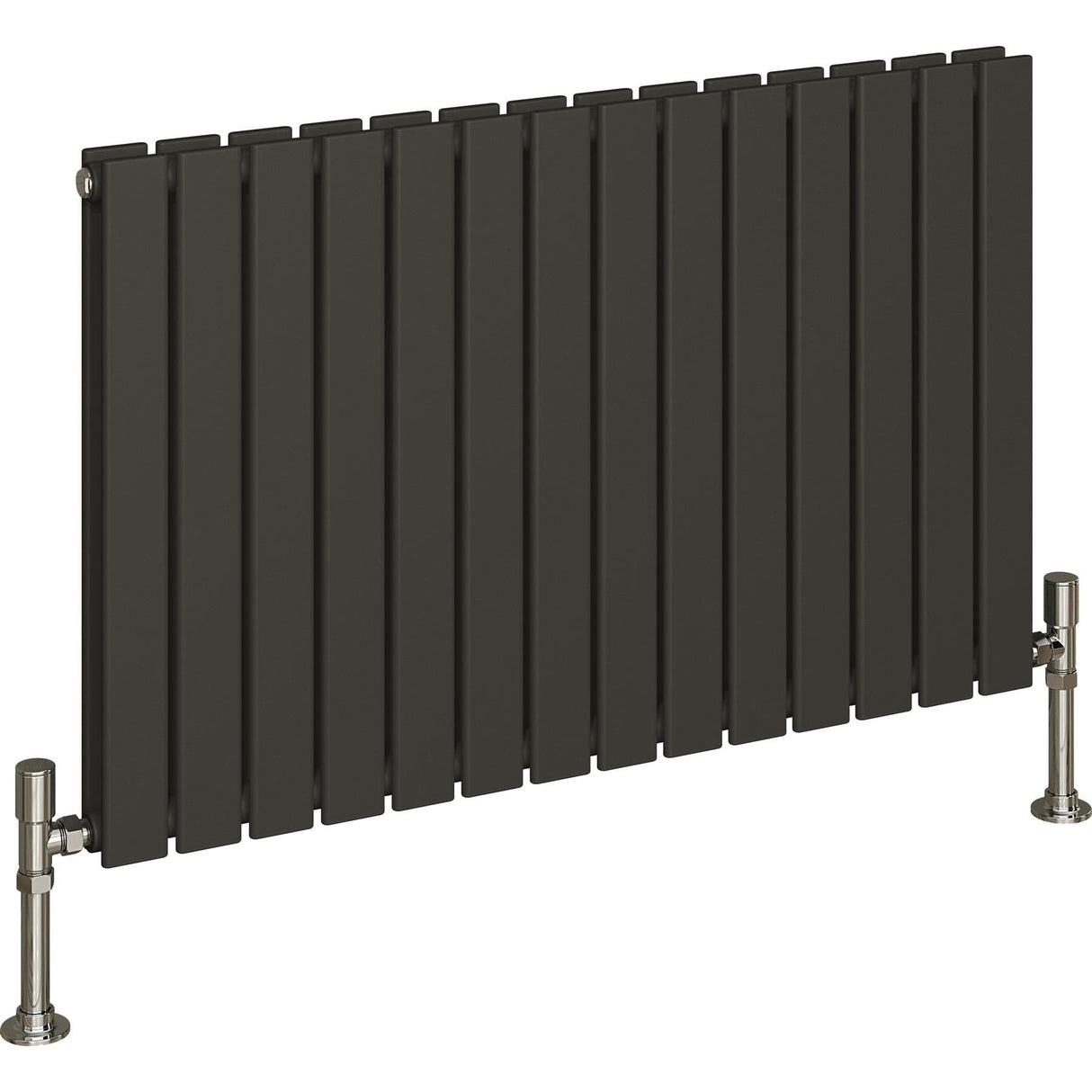 Aquarius Bathrooms Panel Radiator 600 x980mm / Anthracite Aquarius Flat Double Horizontal Panel Radiator