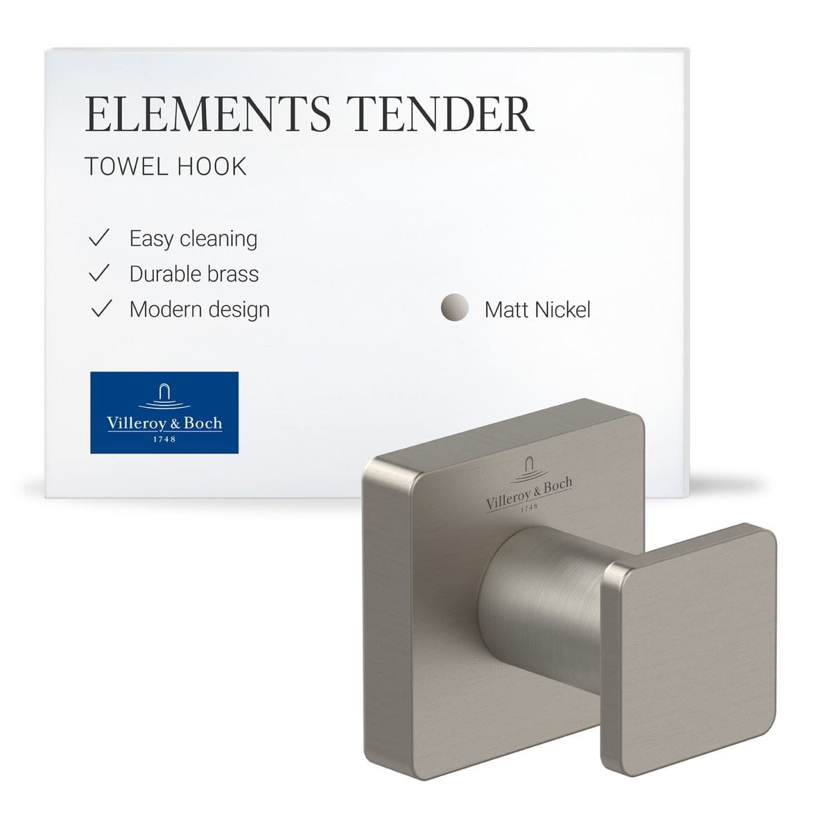 Villeroy & Boch Robe Hook Villeroy & Boch Elements - Striking Towel Hook