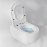 Imex Wall Hung Toilet Imex Luna Rimless UltraVortex Wall Hung Toilet with Soft Close Seat