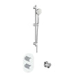 Roca Concealed Shower Set Chrome Roca Splash-T Thermostatic Concealed Shower Valve with Shower Handset and Slide Rail Set