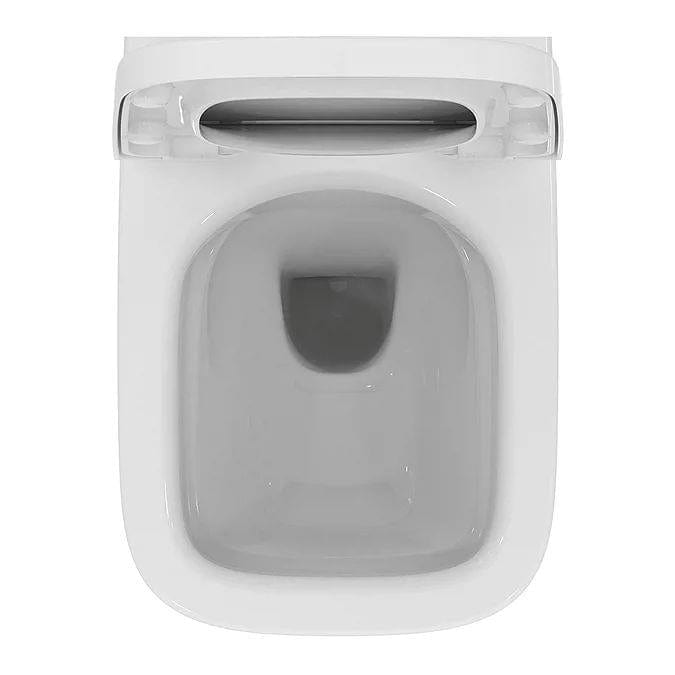 Ideal Standard Wall Hung Toilet Ideal Standard i.life S Wall Hung Compact Rimless Toilet with Soft Close Seat