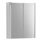 Imex Mirrored Cabinet Imex Suburb 500mm Two Door Illuminated Mirror Cabinet with Shaver Socket - 500mm Wide - White Gloss