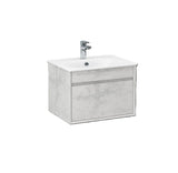 Imex Wall Mounted Vanity Unit Imex Alma Wall Mounted Single Drawer 600mm Vanity Unit with Basin