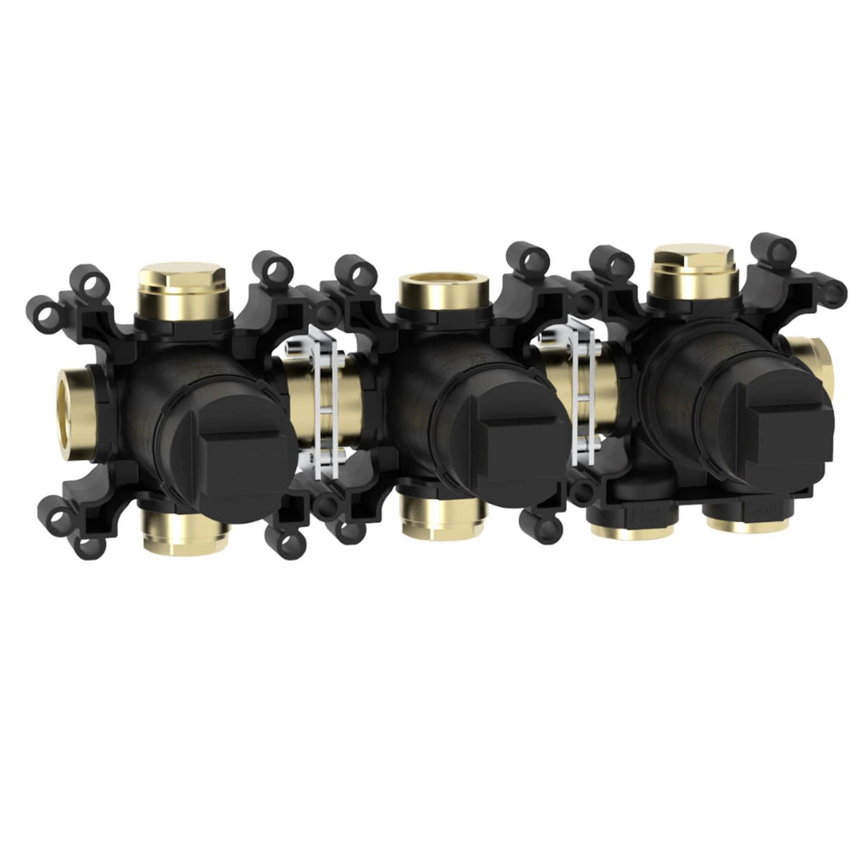 Roca Concealed Shower Set Roca T-Multi Switch Thermostatic Concealed Shower Valve with Rainshower Head, Shower Handset and  Hose