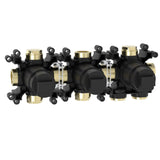 Roca Concealed Shower Set Roca T-Multi Switch Thermostatic Concealed Shower Valve with Rainshower Head, Shower Handset and  Hose