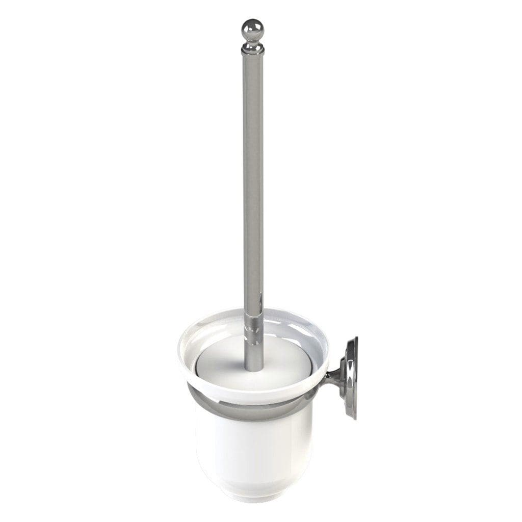 Miller Toilet Brush Miller Stockholm Wall Mounted Toilet Brush and Holder in Chrome