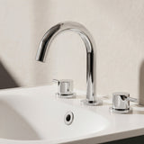 Crosswater 3 Tap Hole Basin Set Chrome Crosswater MPRO 3 Hole Basin Mixer Tap