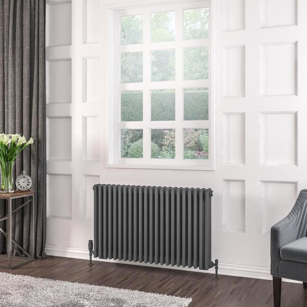 Eastbrook Rivassa Traditional 3 Column Radiator in Matt Anthracite