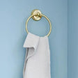 Smedbo Towel Rails and Rings Polished Brass Smedbo Villa Traditional Towel Ring