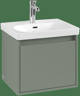 Villeroy & Boch Wall Mounted Vanity Unit Villeroy & Boch Skyla Wall Mounted 500mm One Drawer Vanity Unit with Basin