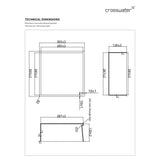 Crosswater Shower Niche Crosswater Square Shower Niche with LED - 305 x 305 x 120mm