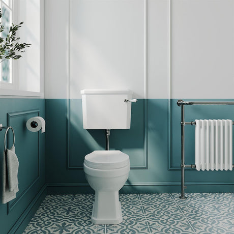 Aquarius Bathrooms Low Level Toilet White Wooden Aquarius Harewood Traditional Low Level Toilet with Soft Close Seat