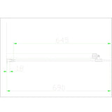 Eastbrook Side Panel 700mm Eastbrook Volente Frameless Side Panel in Polished Chrome