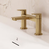 Crosswater Bath Mixer Brushed Brass Crosswater Drift Bath Filler Tap