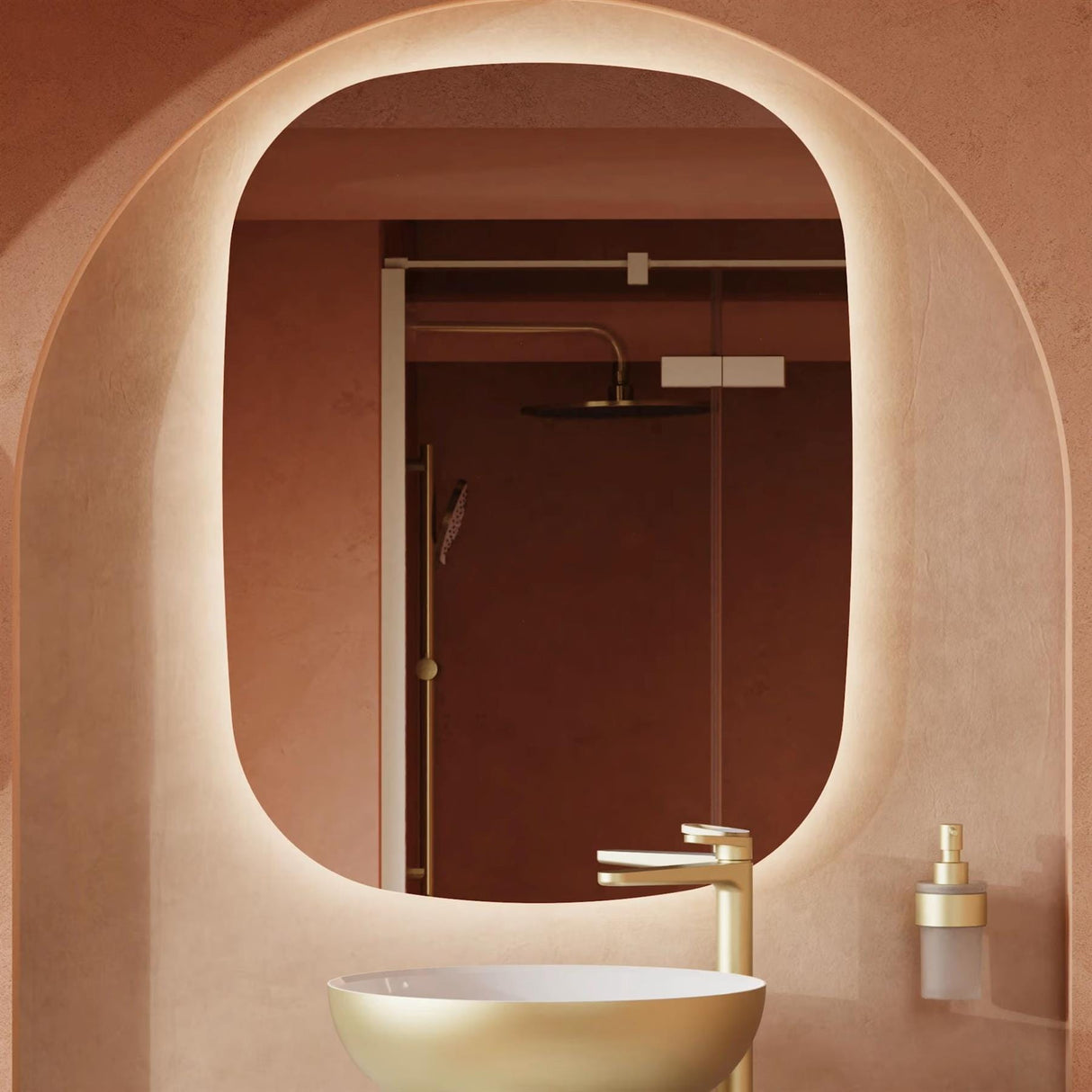 Crosswater Illuminated Mirror Crosswater Artist LED Illuminated Mirror