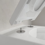 Villeroy & Boch Toilet Seat Villeroy & Boch Memento 2.0 Wrapover Soft Close, Quick Release Toilet Seat in White Alpin