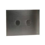 JTP Flush Plate Brushed Black JTP Metal Pneumatic Flush Plate
